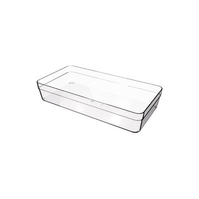 Organizador De Gavetas Componível Crippa 30x15x5,7 Cm Cristal