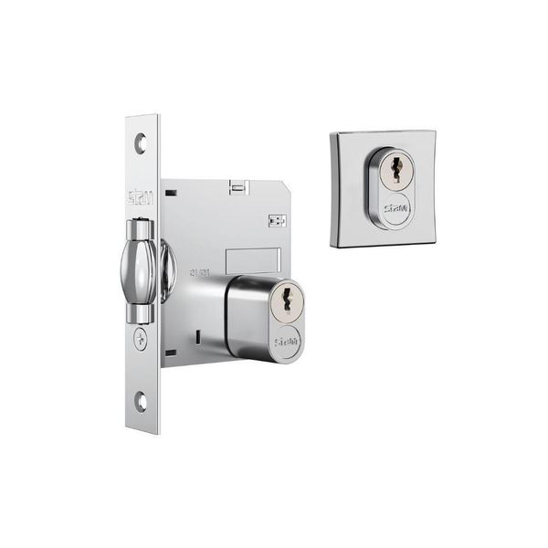 Fechadura Pivotante 1005 Redonda Inox - Stam Quadrado