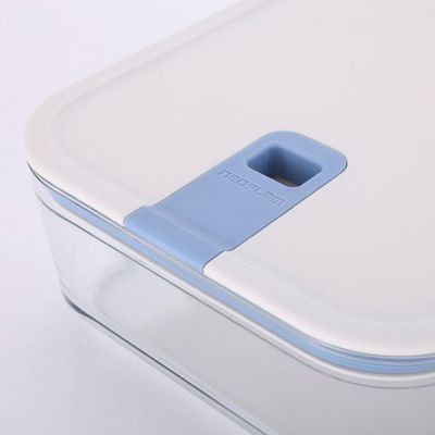 Pote De Vidro Hermético Retangular - Tampa Com Alavanca - 1100ml - Perfect Seal - Neoflam