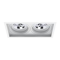 Spot Embutir Recuado Microborda Duplo Ar70 Branco - Interlight