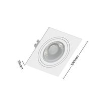 Spot De Embutir Plano Save Energy Mr16 Gu10 Bivolt Branco