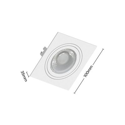 Spot De Embutir Plano Save Energy Mr16 Gu10 Bivolt Branco