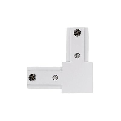 Conexão Emenda Taschibra 90° L Para Trilho Eletrificado Bivolt Branco