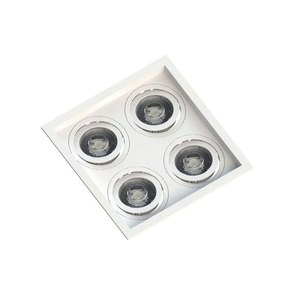 Spot Embutir Recuado Save Energy 4 Lâmpadas Par 20 Bivolt Branco