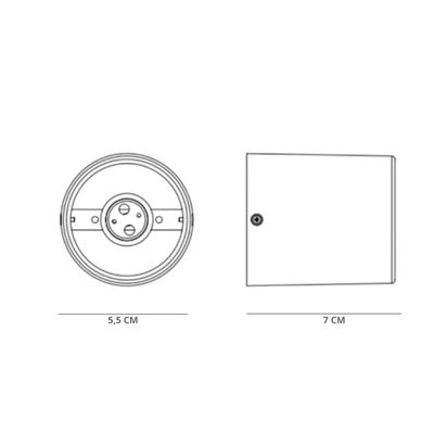 Spot De Sobrepor Cannon Mr16 Redondo Taschibra Branco