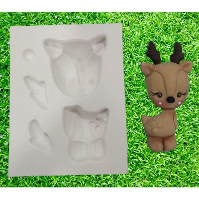 Molde Silicone Bosque Cervo Veado Veadinho 3D