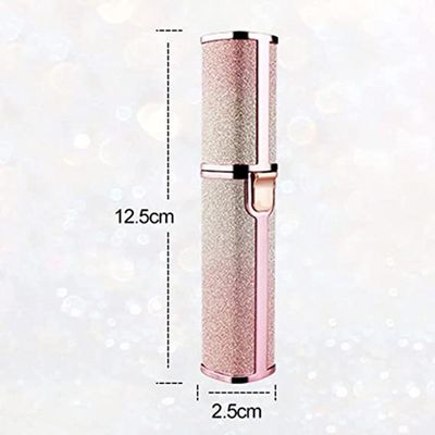 Máquina De Barbear Com Batom +caneta Nv Feminino Mini Depilador De Sobrancelha Elétrica 2 Em 1