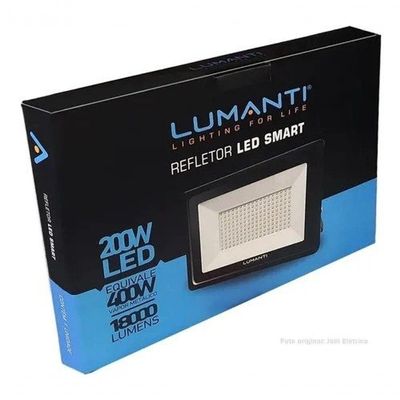 Refletor Led Smart Eco 200w 6500k Branco 6500k