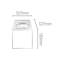Spot De Sobrepor Boxit Recuado Quadrado Save Energy Par 20 E27 Bivolt Preto Se-385.2561