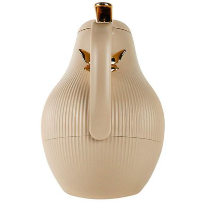 Garrafa Térmica De Mesa Daphne Nude Bege Café Chá Leite 1l