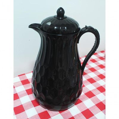 Garrafa Térmica Preta Elegante Vintage Café Bulé Chá 1l