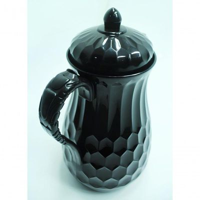Garrafa Térmica Preta Elegante Vintage Café Bulé Chá 1l