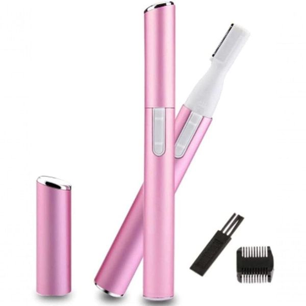 Mini Depilador Elétrico Sobrancelhas Buço Caneta Depiladora Caneta Rosa