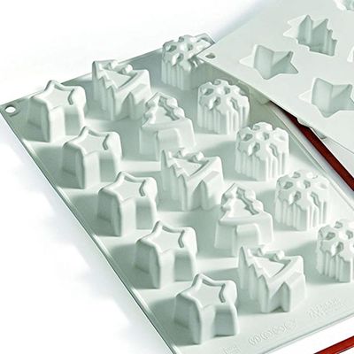 Molde De Silicone Natalino Para Chocolate Natal Silikomart