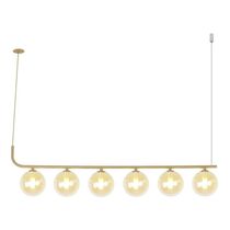 Lustre Pendente Quality Orbit Ii 1555 Dourado Champagne G9 Bivolt