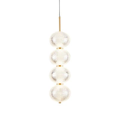 Lustre Pendente Nordecor Luse 2796 Ouro Champagne Led Bivolt Ouro Champagne 2796