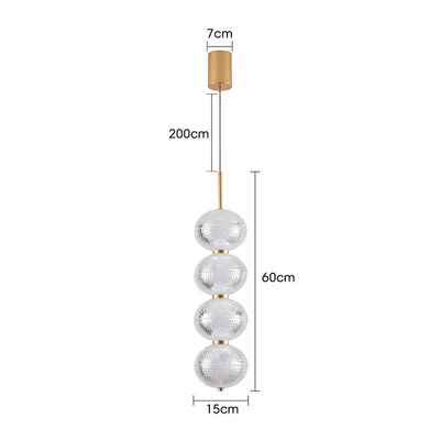 Lustre Pendente Nordecor Luse 2796 Ouro Champagne Led Bivolt Ouro Champagne 2796