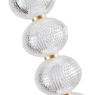 Lustre Pendente Nordecor Luse 2796 Ouro Champagne Led Bivolt Ouro Champagne 2796