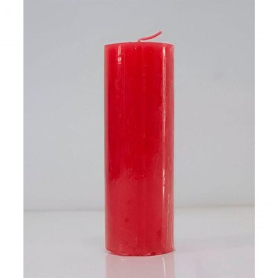 Kit 6 Velas 7 Dias Votiva Clássica Vermelha Decorativa 15cm