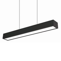 Lustre Pendente Newline Sobrepor V 468 Led Bivolt Preto 3000k Luz Amarela