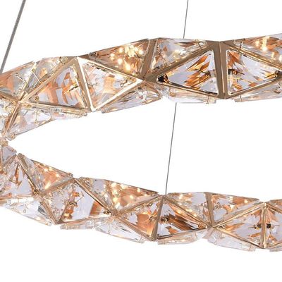 Lustre Pendente Nordecor Kazy 2882 Ouro Brilho Led Bivolt