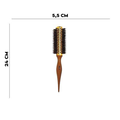 Escova De Cabelo Base Térmica Para Alisar Modelar Ricca 25
