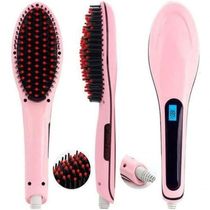 Escova Alisadora Elétrica - Bivolt Rosa