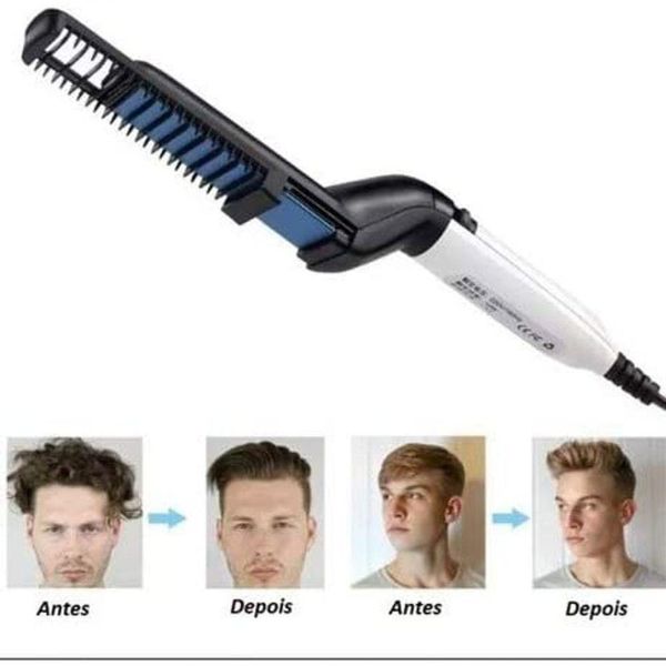 Chapinha Alisadora Para Homens, Barba E Cabelo Mini Pranchin Barba Bivolt Bivolt