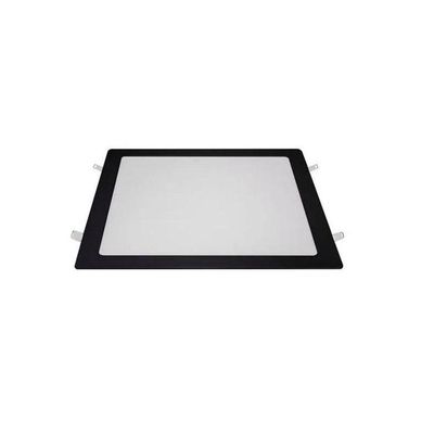 Painel Flat Led 18w Embutir Preto Branco 6500k