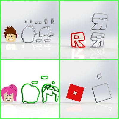 Cortador Kit Roblox - 4 Modelos Modulares 6 Cm