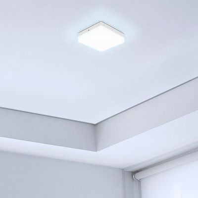 Painel De Led Taschibra Frameless Quadrado Sobrepor 24w Bivolt Branco 6500k Luz Branca 15140140