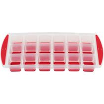 Forma De Gelo Plástico 3x13x27cm Vermelho