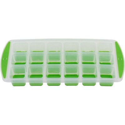 Forma De Gelo Plástico 3x13x27cm Verde