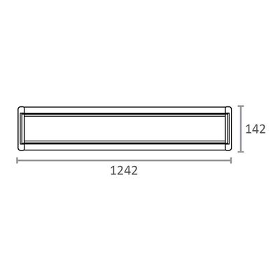 Luminária Led Taschibra Tl Slim 20 De Embutir 40w Bivolt 3000k Luz Amarela 04020119-01