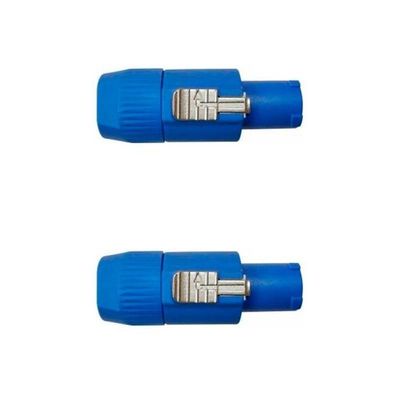 Kit Conectores P-cabo Fêmea P-ac - Corpo Azul Wc 3 Fca (2un) Wireconex - Pç - 2