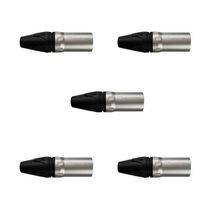 Kit Conectores Xlr Macho Wc 1013 Ml Bk Ni 3p P-cabo (5un) Wireconex