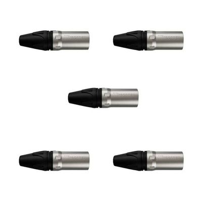 Kit Conectores Xlr Macho Wc 1013 Ml Bk Ni 3p P-cabo (5un) Wireconex