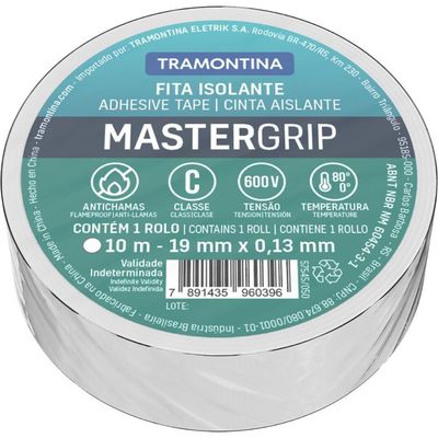 Fita Isolante Classe C 0,13x19 Mm Tramontina Branca 10 M