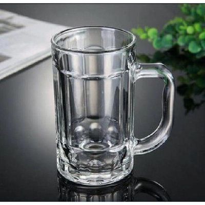 Caneca De Vidro 400ml 14,5x8cm