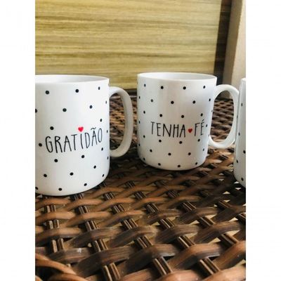 Caneca Tenha Fé Infantil Refeições Dia Das Crianças 300ml