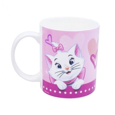 Caneca De Porcelana Na Lata 350 Ml Gata Marrie Disney