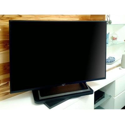Suporte De Mesa Giratório 360° Para Monitor Tv Preto