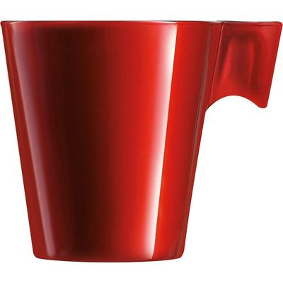 Luminarc Flashy Xícara Expresso 6X6X6Cm 80Ml Vidro Temperado Vermelho
