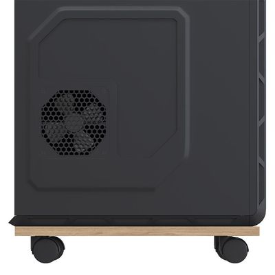 Suporte Para Cpu Com Rodízios Cyber L03 Amadeirado - Lyam