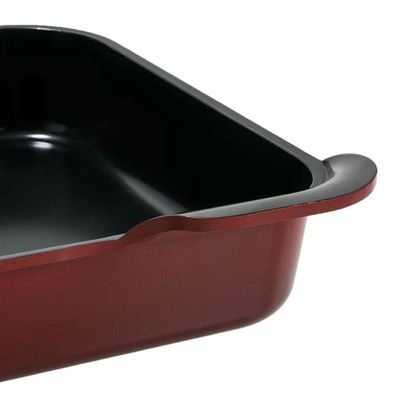 Assadeira Funda Grande Alum Inj Vermelho Neoflam Ek-cv-olg