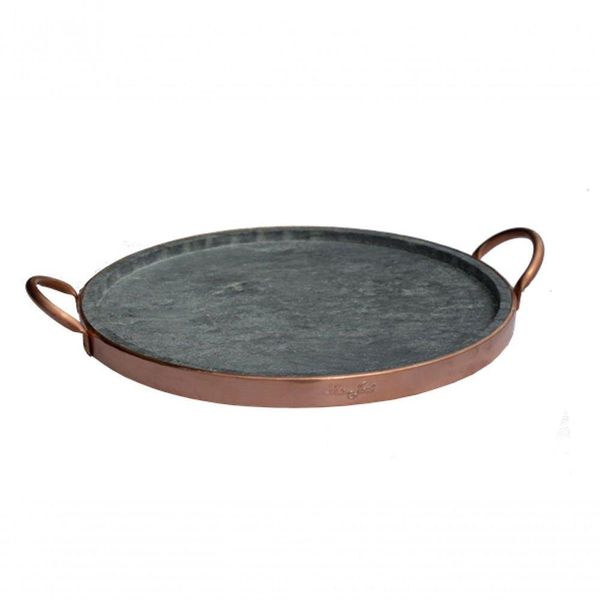 Forma De Pizza Pedra Sabão Grande 22 Cm (cobre) - São José