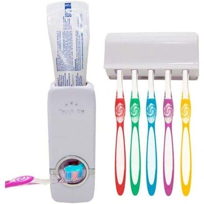 Suporte Para Escova Dental Dispenser De Pasta De Dente Automático