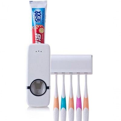 Dispender Automático Suporte Pasta De Dente E Escovas