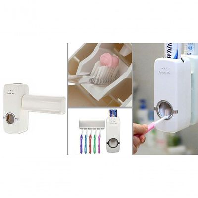 Dispender Automático Suporte Pasta De Dente E Escovas