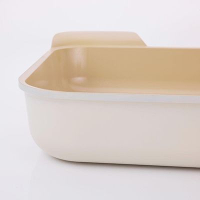 Assadeira 397x316mm/6l - Neoflam, Pérola, Alumínio Injetado, Revestimento Cerâmico Fika